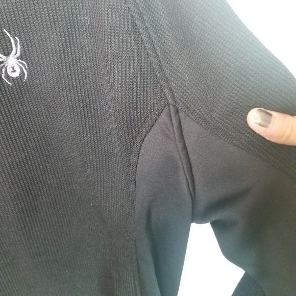 Spyder constant black zip sweater jacket - Picture 7 of 11
